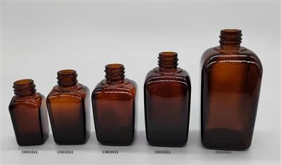 Essential oil square bottle