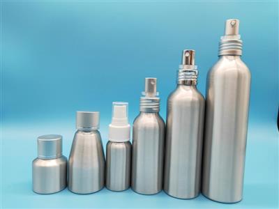 Various aluminum bottles